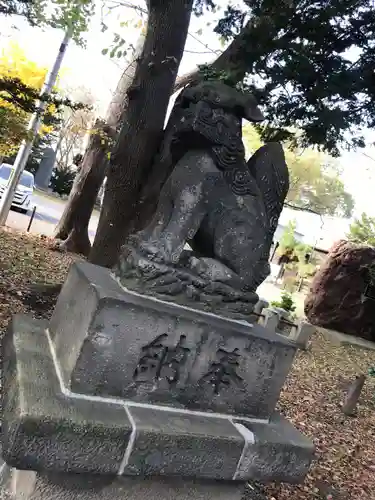 新琴似神社の狛犬