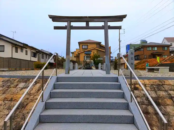 高龗社の鳥居