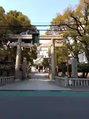 難波八阪神社の鳥居