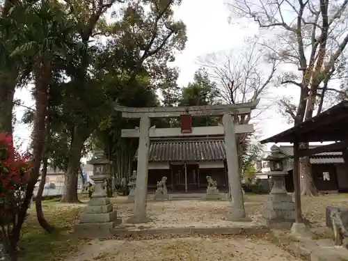 鏡作麻気神社の鳥居