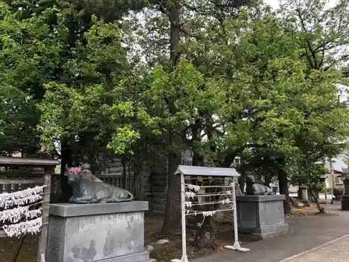 於保多神社の狛犬