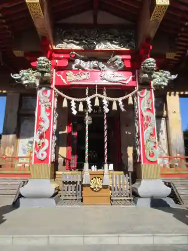 加波山神社真壁拝殿の本殿・本堂