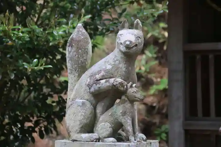 狐田稲荷神社の狛犬