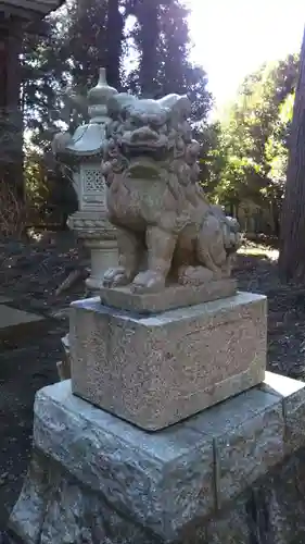 神明雷神社の狛犬