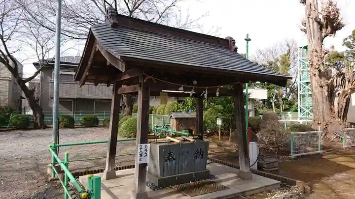 七郷神社の手水舎