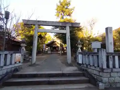 神明社(鳥居松町)の鳥居
