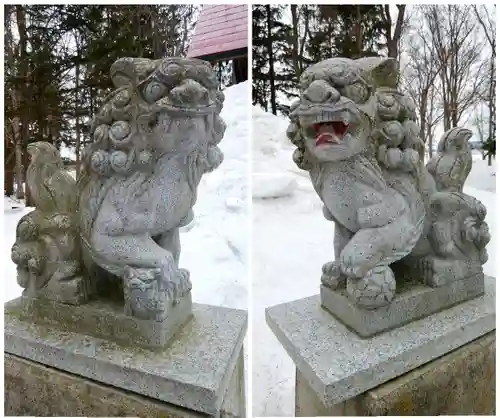 智恵文神社の狛犬