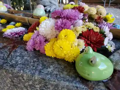 滑川神社 - 仕事と子どもの守り神の手水舎