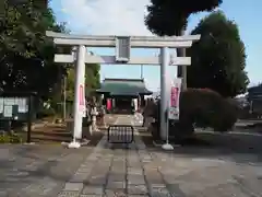 谷原氷川神社の鳥居