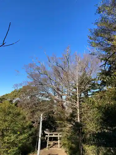 蚕影神社の鳥居