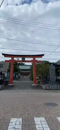 五社神社　諏訪神社の鳥居