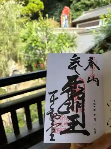 南蔵院の御朱印