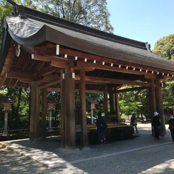 橿原神宮の手水舎