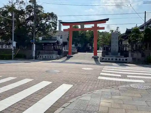 五社神社　諏訪神社の鳥居