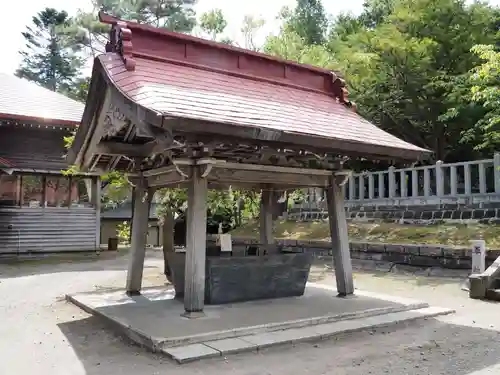 網走神社の手水