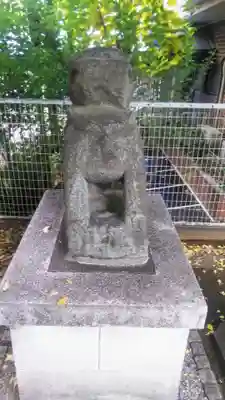 穏田神社の狛犬