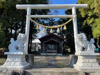 下中野温泉神社の狛犬