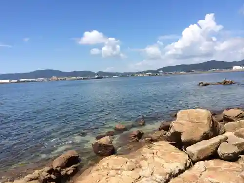 八百富神社の景色