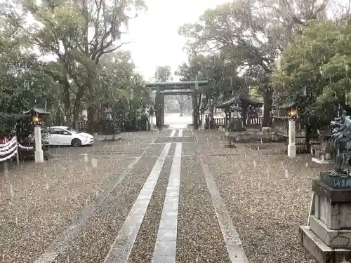 溝旗神社（肇國神社）の鳥居