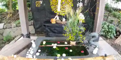 東海市熊野神社の手水舎