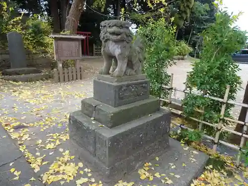 岩槻愛宕神社の狛犬