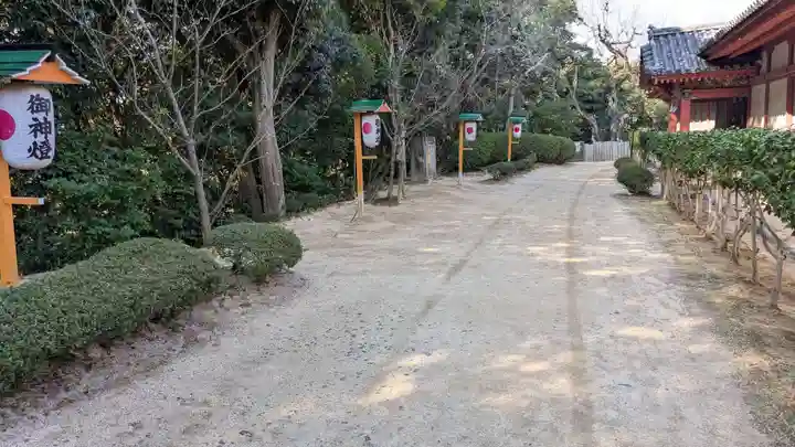 伊佐爾波神社の庭園