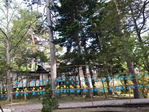 上川神社の庭園