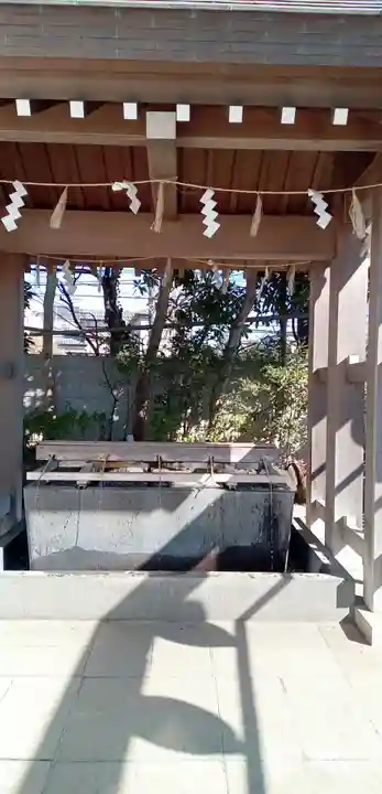 検見川神社の手水舎