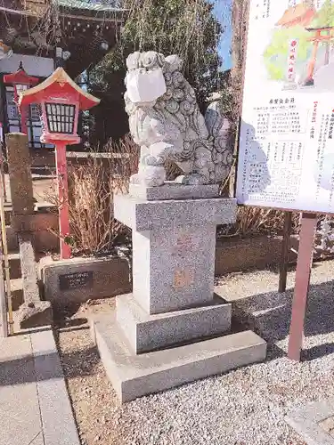 川越八幡宮の狛犬