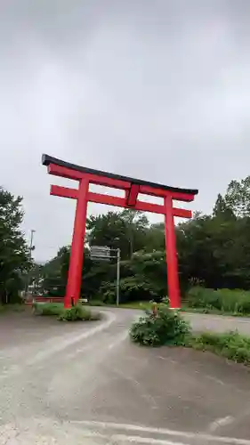 刈田嶺神社の鳥居