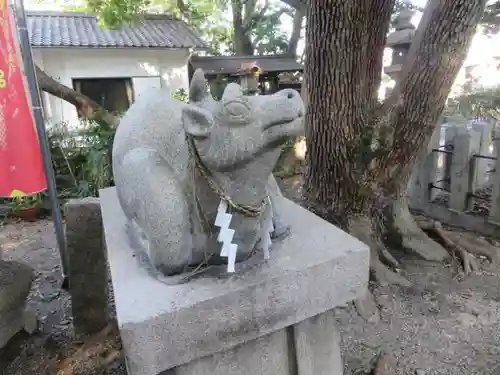 安居神社の狛犬