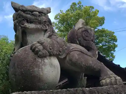 向本折白山神社の狛犬