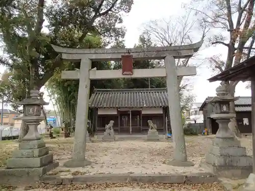 鏡作麻気神社の鳥居