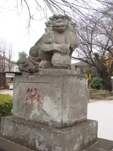 鎮守氷川神社の狛犬