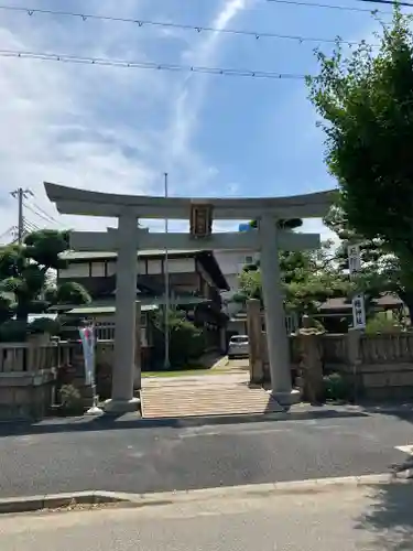 みなと八幡神社の鳥居