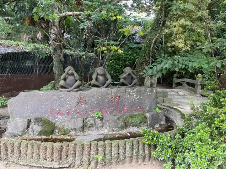 柳川総鎮守 日吉神社の像