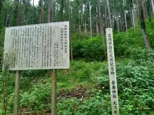 吾妻神社の歴史