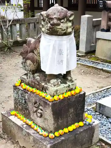 阿比太神社の狛犬