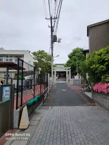 当代島稲荷神社の鳥居