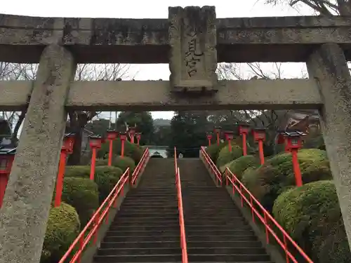 足立山妙見宮（御祖神社）の鳥居