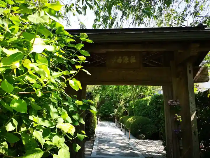 明月院の山門・神門