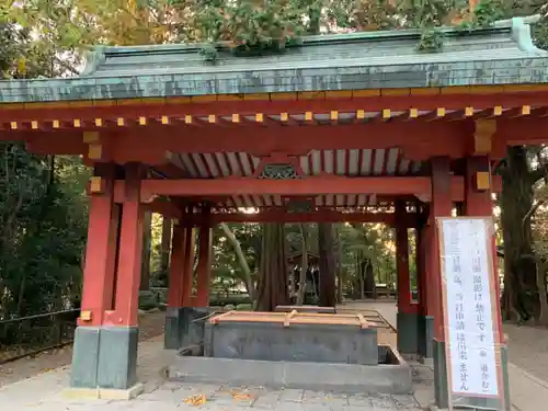 武蔵一宮氷川神社の手水