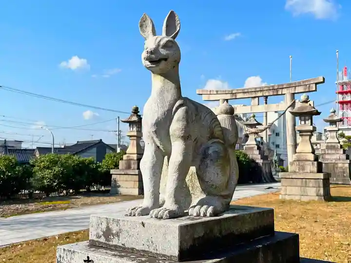 高岡関野神社の狛犬