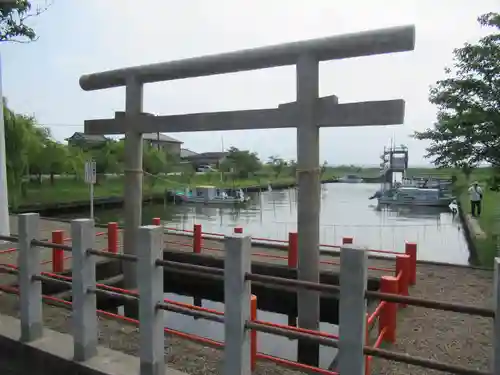 息栖神社の鳥居