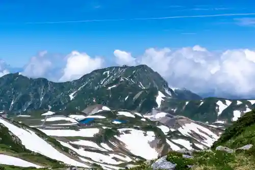 雄山神社峰本社の景色