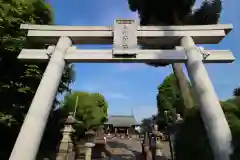 谷原氷川神社の鳥居