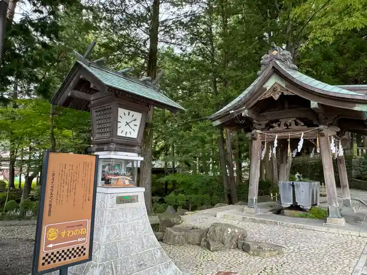 諏訪大社下社秋宮の手水舎