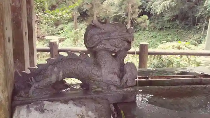 草部吉見神社の手水舎