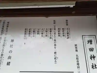 増田神社の歴史