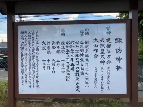 諏訪神社の御朱印